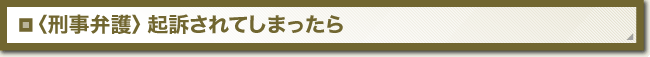 刑事弁護／起訴されてしまったら